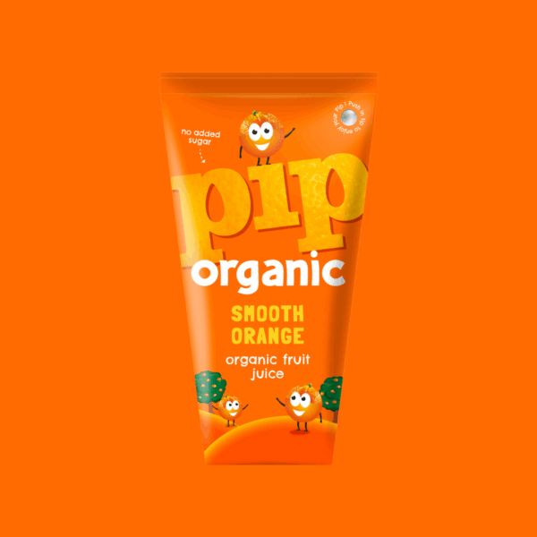 Pip Organic Smooth Orange Juice 180g x 4 (Pack of 4)