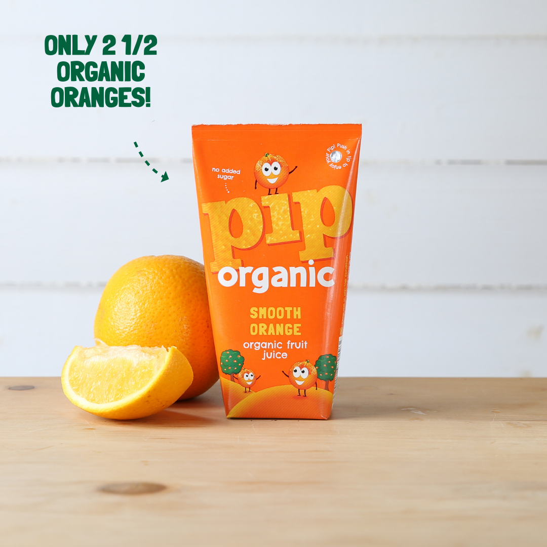 Pip Organic Smooth Orange Juice 180g x 4 (Pack of 4)