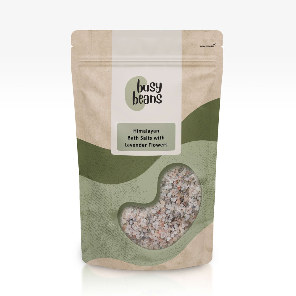 Himalayan Bath Salts with Lavender Flowers