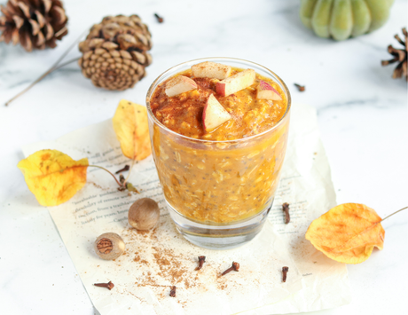 Pumpkin Pie Overnight Oats with Chia