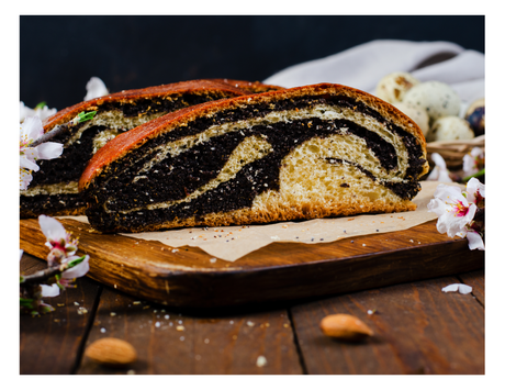 Poppy Seed and Cacao Cake (Vegan Option)