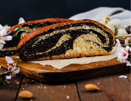 Poppy Seed and Cacao Cake (Vegan Option)