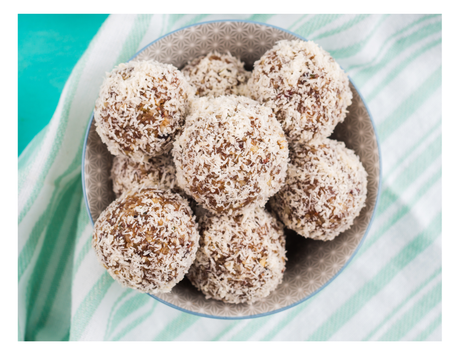 Energy Protein Balls with Coconut Flakes