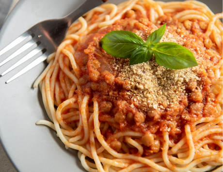 Vegan Lentil Bolognese Pasta
