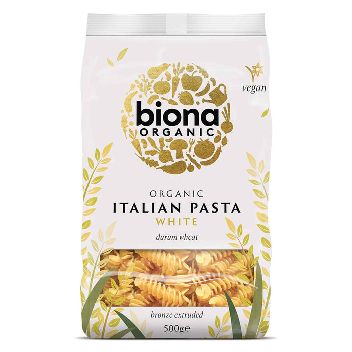 Biona Weiße Bio-Fusilli-Nudeln 500g