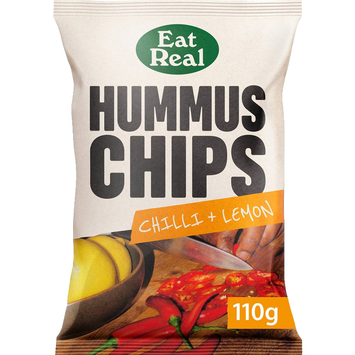 Eat Real Hummus Chips Chilli+Lemon 110g