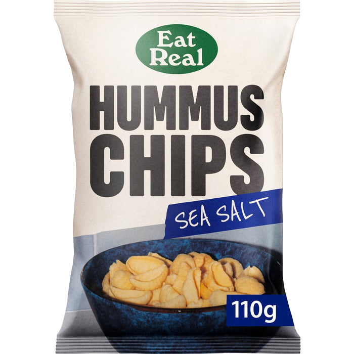 Eat Real Hummus Chips Sea Salt 110g