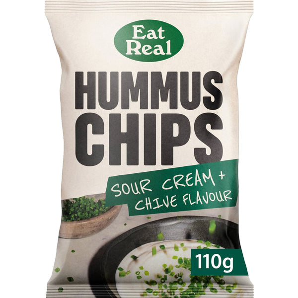 Eat Real Hummus Chips Sour Cream+Chive Flavour 110g