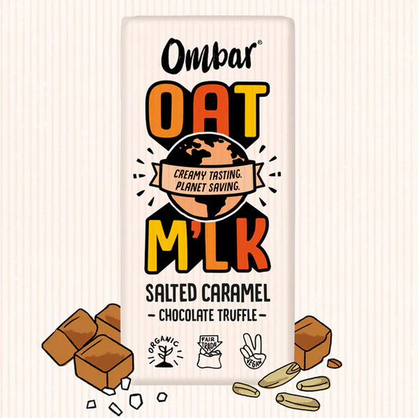 Ombar Organic Oat M'lk Salted Caramel Chocolate 70g