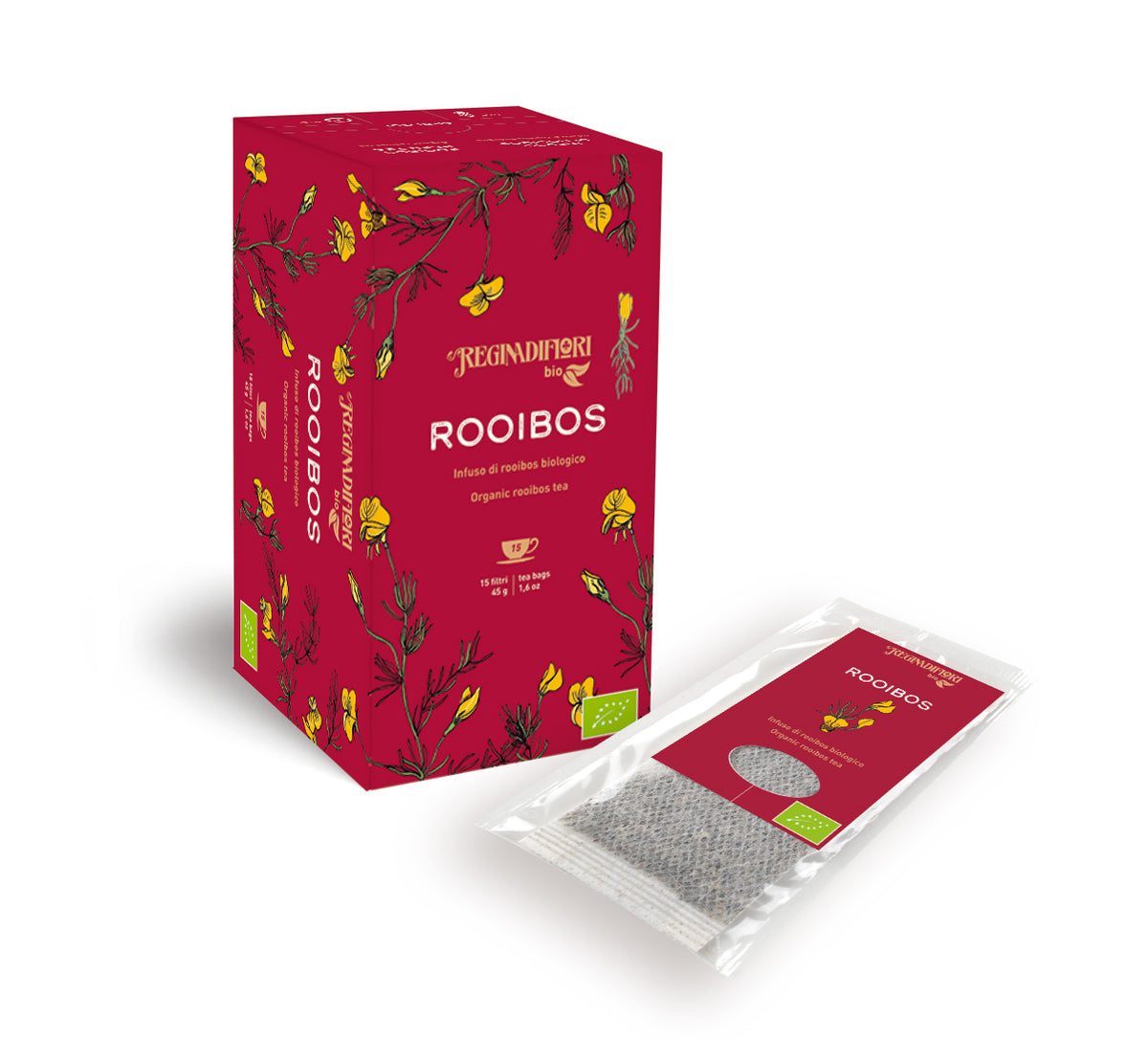 Regina di Fiori Organic Rooibos Infusion - 15 Tea Bags x 3g