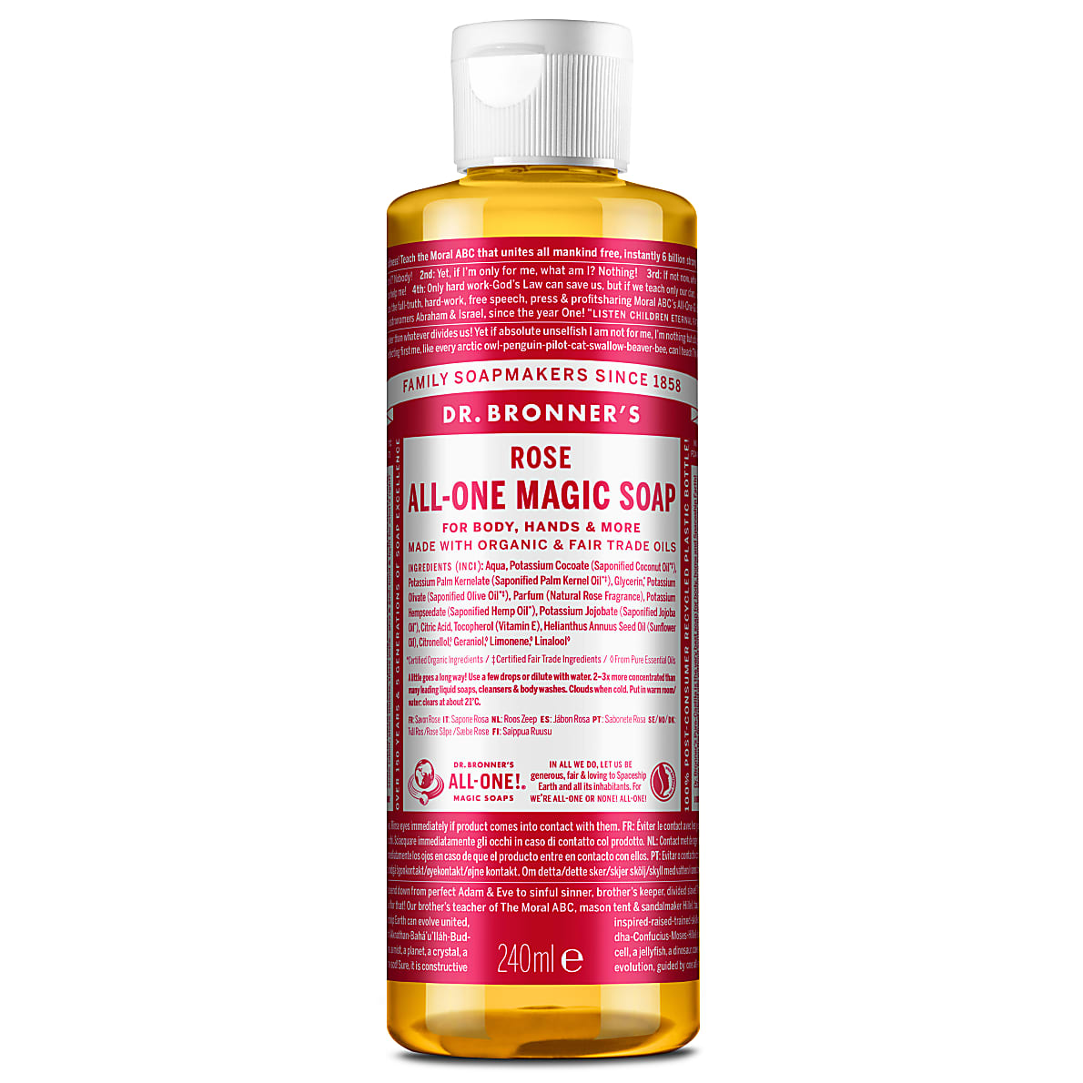 Dr. Bronner's All-One Rose Magic Soap 240g