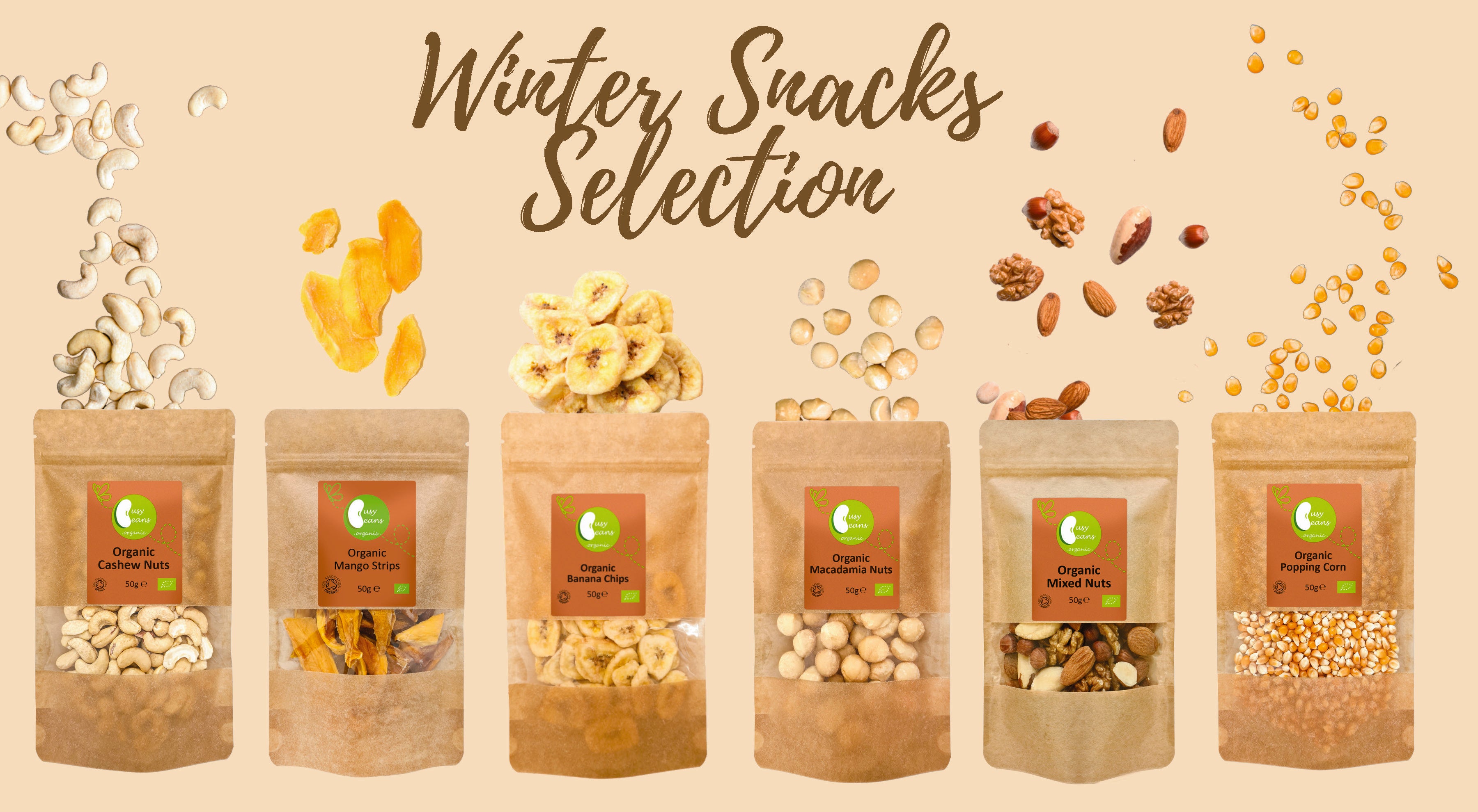 Winter Snacks Selection – Busy Beans Organic