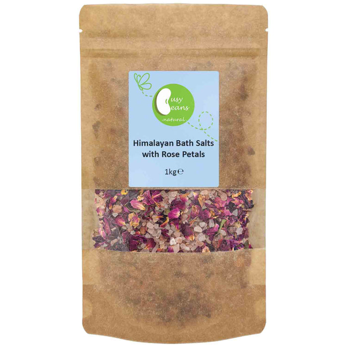 Himalayan Bath Salts with Rose Petals